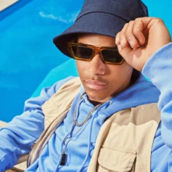 Lacuna | Granatowy bawełniany kapelusz bucket hat