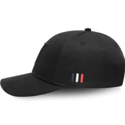 Les Deux | Całkowicie czarna czapka z daszkiem Baseball Cap Suede II