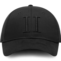 Les Deux | Całkowicie czarna czapka z daszkiem Baseball Cap Suede II