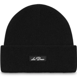 Les Deux | Czarna czapka beanie Wayne z logo