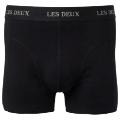 Les Deux | Czarne bokserki Warren 2-pack