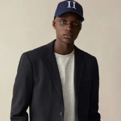Les Deux | Granatowa czapka z daszkiem Baseball Cap Suede II