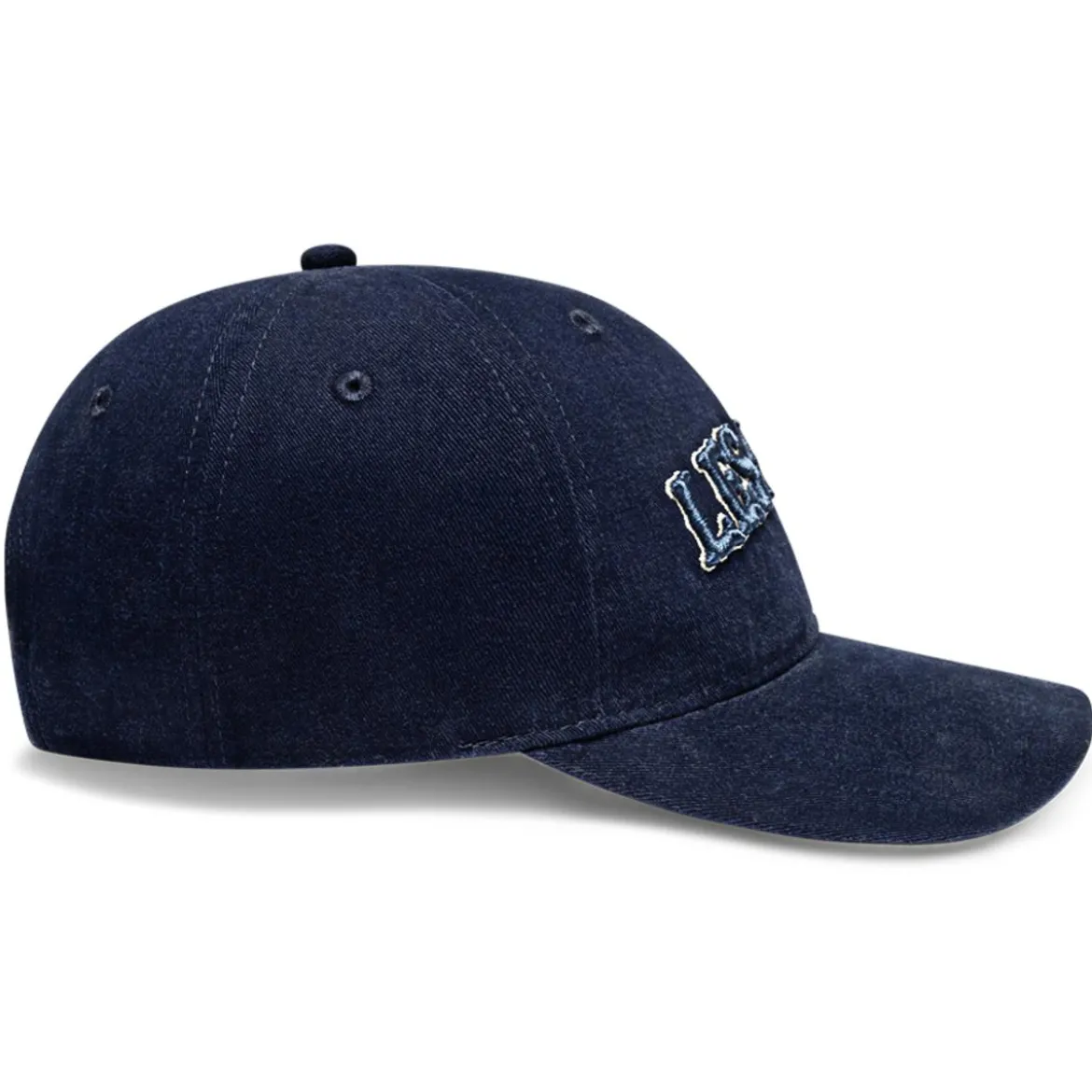 Les Deux | Granatowa czapka z daszkiem Dad Cap z kolorowym logo