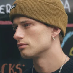 Les Deux | Jasnobrązowa czapka beanie Wayne z logo