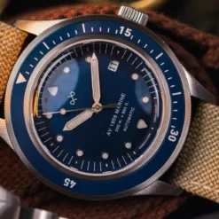 1956 Marine Automatic | Stal chirurgiczna i niebieski