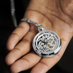 Mechaniczny zegarek kieszonkowy z widocznym mechanizmem Sigismund Agito
