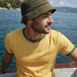 Mediterranean | 14K pozłacany naszyjnik z trzema zawieszkami