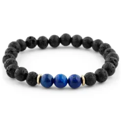 8 mm bransoletka z niebieskim lapis lazuli Fuji