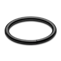 9 mm czarny piercing kółko ze stali chirurgicznej