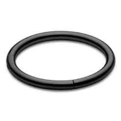 10 mm czarny piercing kółko ze stali chirurgicznej