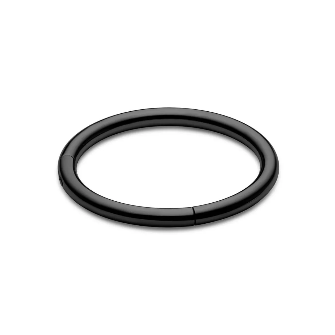 6 mm czarny piercing kółko ze stali chirurgicznej