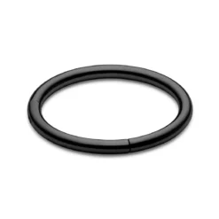 7 mm czarny piercing kółko ze stali chirurgicznej