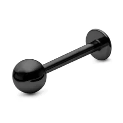 8 mm czarny wkręt labret z kulką ze stali chirurgicznej