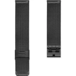 18mm matowoczarny pasek mesh XL do zegarka – szybka wymiana