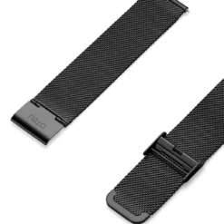 20mm matowoczarny pasek mesh XL do zegarka – szybka wymiana