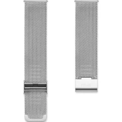 20mm matowy pasek mesh XL do zegarka w srebrnym odcieniu – szybka wymiana