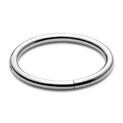 9 mm srebrzysty piercing kółko ze stali chirurgicznej