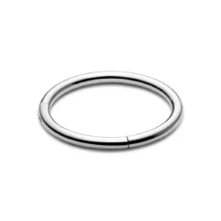 6 mm srebrzysty piercing kółko z tytanu