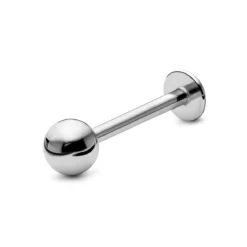 6 mm srebrzysty wkręt labret z kulką ze stali chirurgicznej