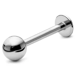 12 mm srebrzysty wkręt labret z kulką ze stali chirurgicznej