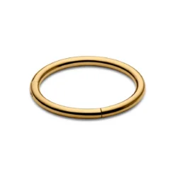 6 mm złocisty piercing kółko