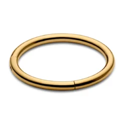 9 mm złocisty piercing kółko z tytanu