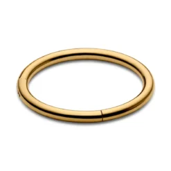 8 mm złocisty piercing kółko z tytanu