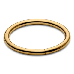 10 mm złocisty piercing kółko z tytanu