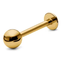 10 mm złocisty wkręt labret z kulką ze stali chirurgicznej