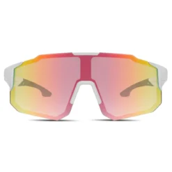 Momentum | Czerwono-białe sportowe okulary przeciwsłoneczne wraparound