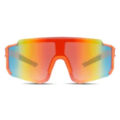 Momentum | Pomarańczowe sportowe okulary przeciwsłoneczne wraparound