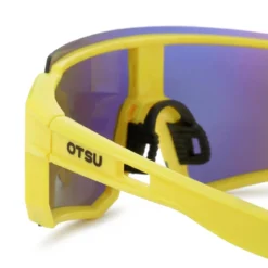Momentum | Żółto-niebieskie sportowe okulary przeciwsłoneczne wraparound
