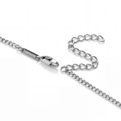 New Classics | 2 mm bransoletka z krzyżykiem typu curb ze srebra próby 925