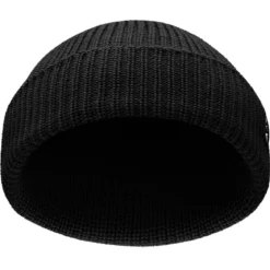 Nordic | Czarna rybacka czapka beanie z poliestru