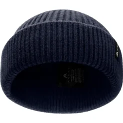 Nordic | Granatowa czapka beanie rybacka z mieszanki wełny