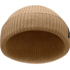 Nordic | Piaskowa czapka beanie rybacka z poliestru