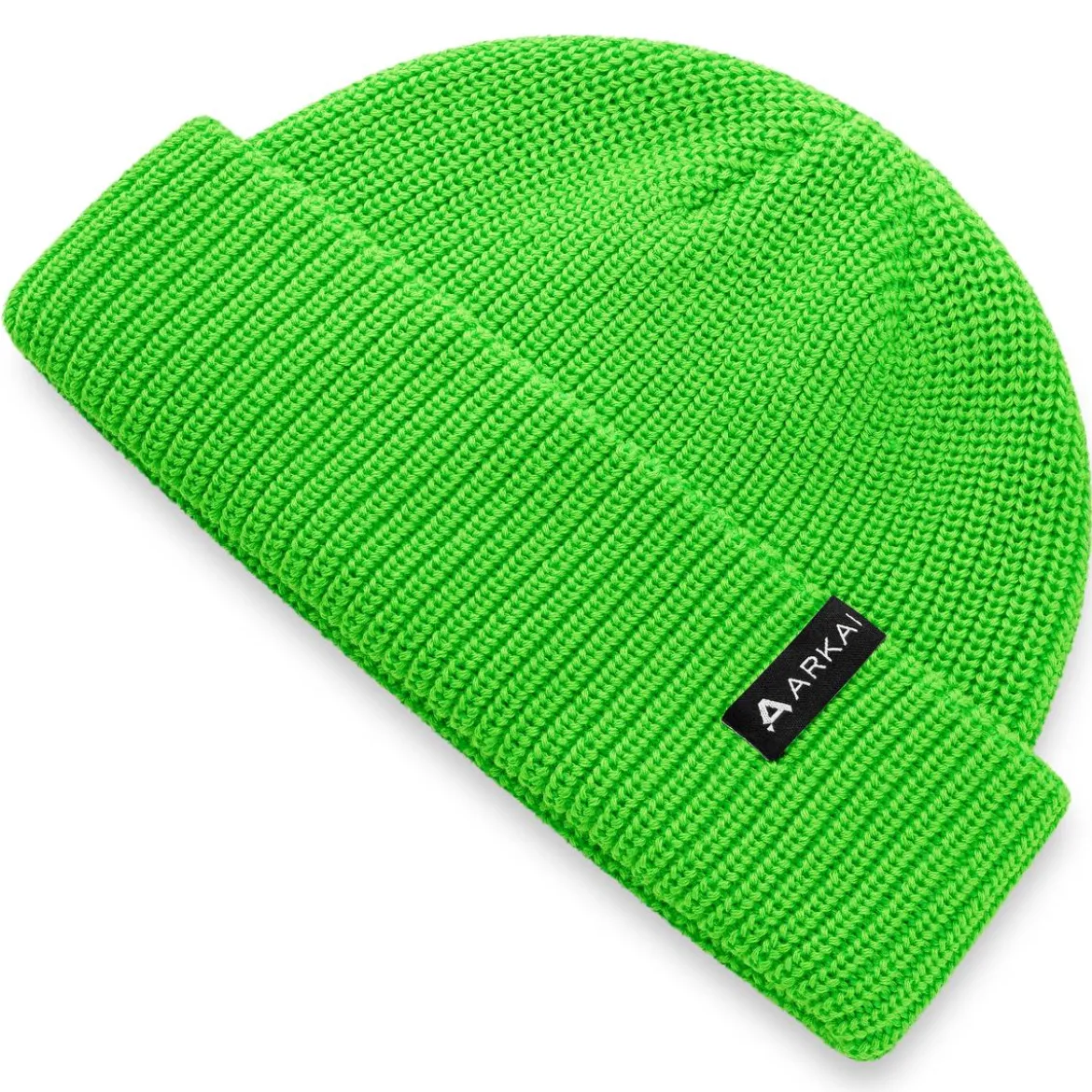 Nordic | Zielona czapka beanie rybacka z poliestru