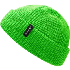 Nordic | Zielona czapka beanie rybacka z poliestru