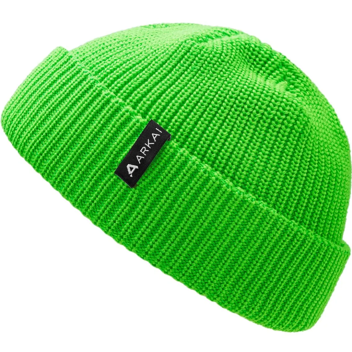 Nordic | Zielona czapka beanie rybacka z poliestru