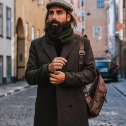 Oliwkowy szalik miejski tuba Frisco