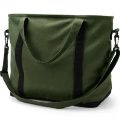 Otsu – Duża khaki torba tote z zamkiem