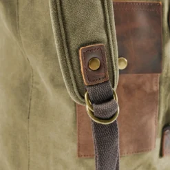 Płócienny Plecak Vintage W Kolorze Army Green