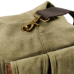 Płócienny Plecak Vintage W Kolorze Army Green