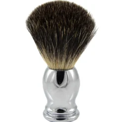 Pędzel do golenia Black Badger ze stalową rączką