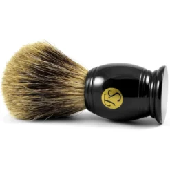 Pędzel do golenia Pure Badger z czarnego rogu