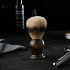Pędzel do golenia Silvertip z hebanu