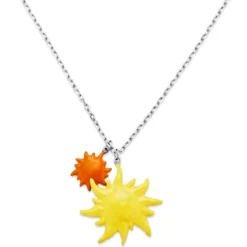 Pearlmania | Sunrise Glow naszyjnik z zawieszką ze stali nierdzewnej