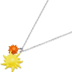 Pearlmania | Sunrise Glow naszyjnik z zawieszką ze stali nierdzewnej