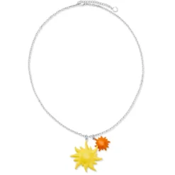 Pearlmania | Sunrise Glow naszyjnik z zawieszką ze stali nierdzewnej