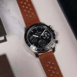 1960 Racing Chronograph | Stal chirurgiczna & głęboki niebieski